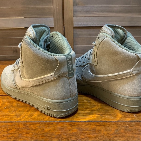 Nike Air Force 1 High Top Sneakers - Olive Stucco - Picture 5 of 15